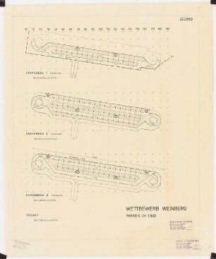 Siedlung Weinberg, Kassel: Parkraumplanung 1:500