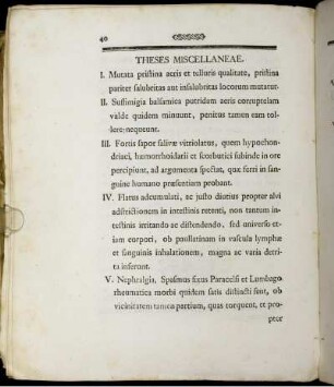 Theses Miscellaneae.