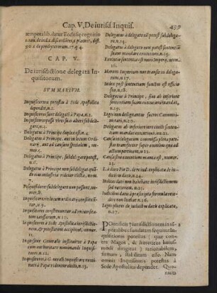 Cap. V. De iurisdictione delegata Inquisitorum
