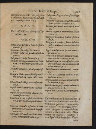 Cap. V. De iurisdictione delegata Inquisitorum