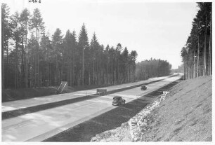 Trassierung mit Blick in Richtung Süden