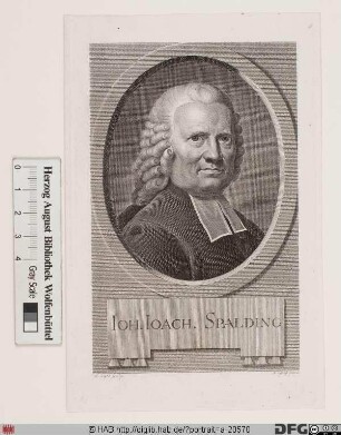 Bildnis Johann Joachim Spalding