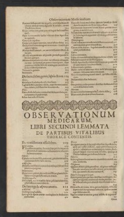 Libri Secundi Lemmata De Partibus Vitalibus Thorace Contentis.