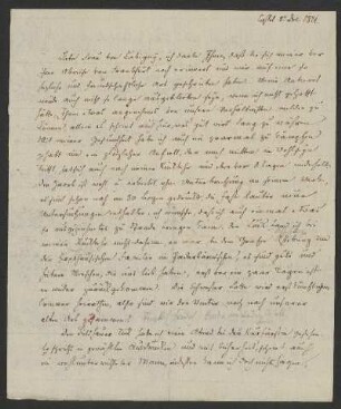 Brief von Wilhelm Grimm an Gunda von Savigny