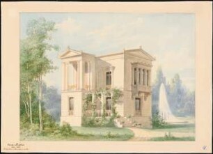 Entwurf zu einer Villa: Perspektivische Ansicht