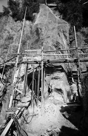Freiburg: Eingang des alten Felsenkellers