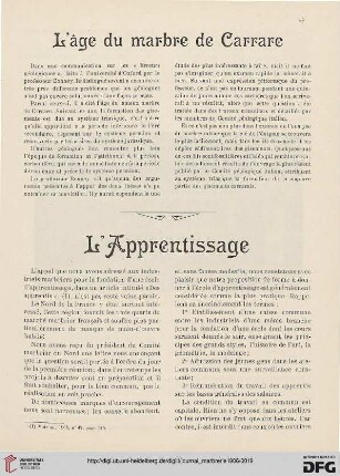 3: L' Apprentissage