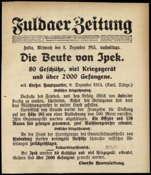 Ausgabe vom Mittwoch, den 08. Dezember 1915.