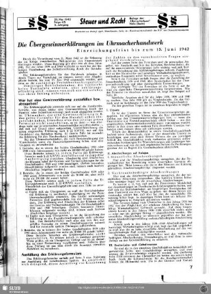 Die Übergewinnerklärung im Uhrmacherhandwerk