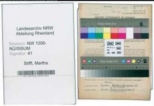 Entnazifizierung Martha Stifft , geb. 24.10.1909 ()