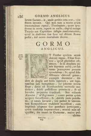GORMO ANGLICUS