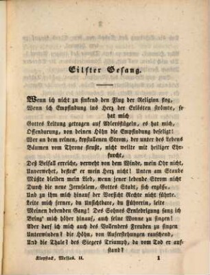 Klopstocks sämmtliche Werke, 2. Der Messias ; 2
