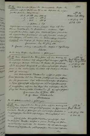 Berufung des ordentlichen Professors der philosophischen Fakultät Ranke.