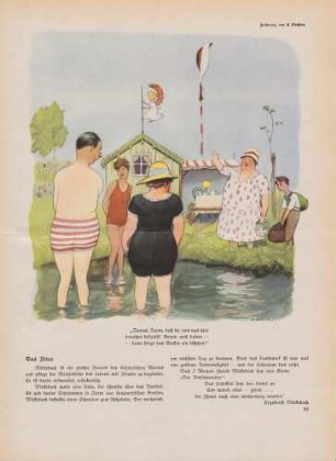 "Famos, Tante, daß du uns mal hier draußen besuchst!"