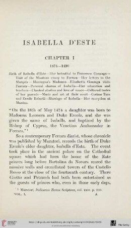 Chapter I: 1474-1490