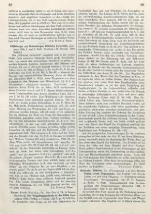 37 [Rezension] Göttsberger und Sickenberger, Biblische Zeitschrift, Jahrgang 1928, 1. und 2. Heft