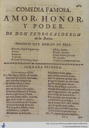 Amor, honor, y poder.