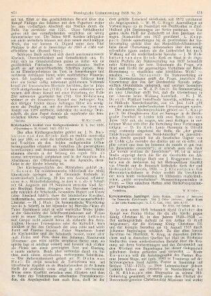 472-473 [Rezension] Kirkehistoriske Samlinger; 1937