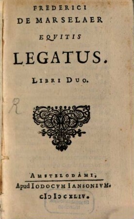 Legatus : libri duo