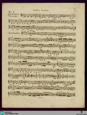 Thème varié pour le violon : avec accompagnement de violon, alto et violoncelle; oeuv. 27. Liv. 2