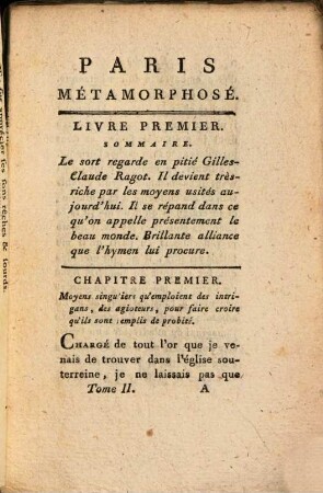 Paris Métamorphose, Ou Histoire De Gilles-Claude Ragot : Pendant Son Séjour Dans Cette Ville Centrale De La République Française .... 2