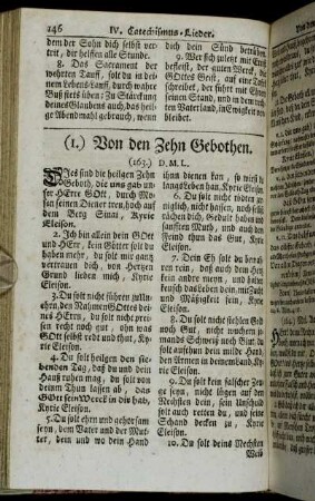 (1.) Von den Zehn Gebothen