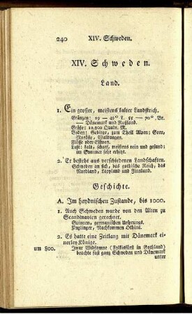 XIV. Schweden