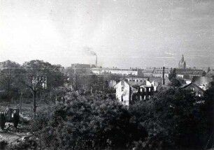 Zerstörungen Zweiter Weltkrieg. Unbekannte Gebäude
