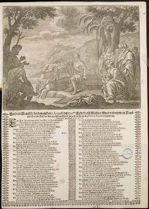 Friedens-Gemähld bey dem auf den 8. Augusti deß 1700sten Jahrs ... wiederhohlten Dank- und Frieden-Fest der Evangelischen Schul-Jugend in Augspurg den 11. Augusti ausgetheilet