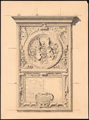 Gedächtnistafel (Grabplatte?): Ansicht