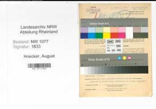 Entnazifizierung August Hoecker , geb. 23.07.1897 (Polizist)