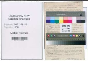 Entnazifizierung Heinrich Michel , geb. 04.02.1907 (Justiz)