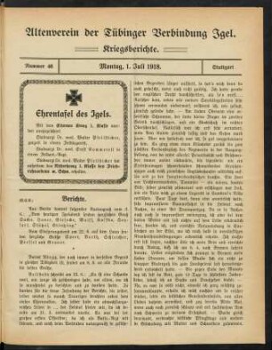 1-14, Nr. 46, 01.07.1918