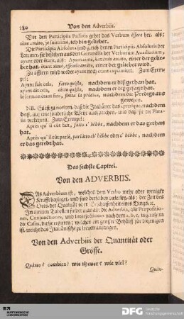 Das sechste Capitel. Von den Adverbiis.