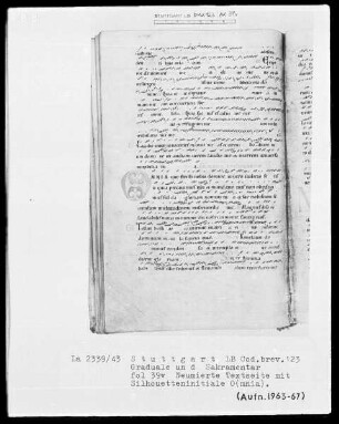 Graduale und Sakramentar — Initiale O(mnia), Folio 39verso