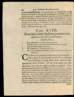 Cap. XVIII. An etiam inter Iudaeos iuramento ipsorum contractus confirmetur?