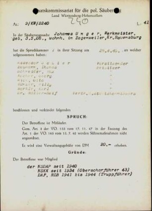 Unger, Johannes
