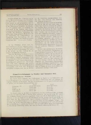 Himmelserscheinungen im Oktober und November 1914.
