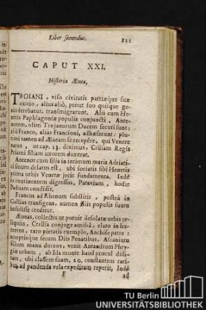 Caput XXI. Historia Aenea.