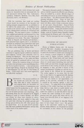 Reviews of recent publications