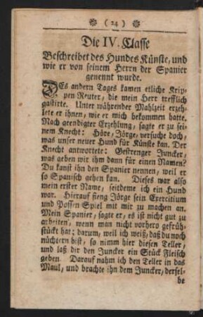 Die IV. Classe