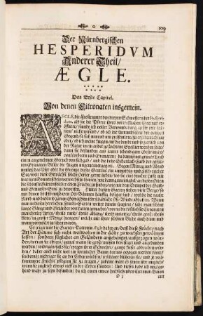 Das Erste Capitel. Von denen Zitronaten insgemein.