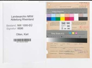 Entnazifizierung Karl Otten, geb. 18.09.1889 (Postbeamter)