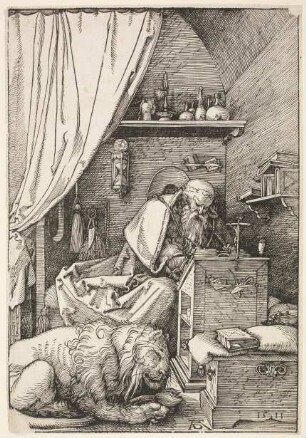 Hieronymus in der Zelle