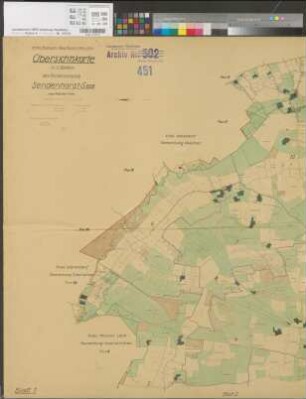 Sendenhorst (Sendenhorst), Flurbereinigung Sendenhorst, koll. Übersichtskarte Bl. 1