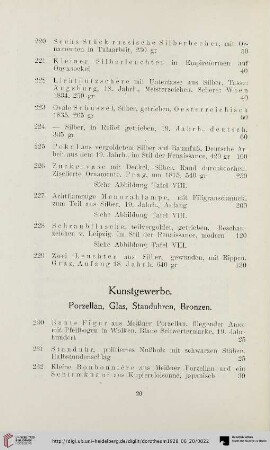 Kunstgewerbe (Nr. 230-284)