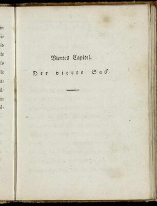 Viertes Capitel. Der vierte Sack.