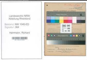 Entnazifizierung Richard Herrmann , geb. 20.05.1890 (Hauptlehrer)