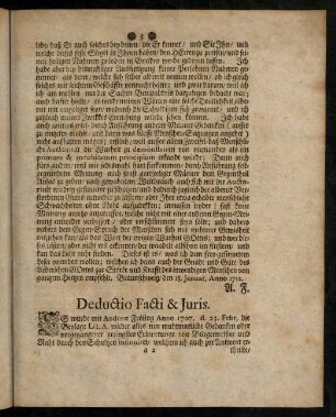 3-19, Deductio Facti & Juris.