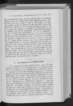 II. Das Erzbistum als weltliche Macht.